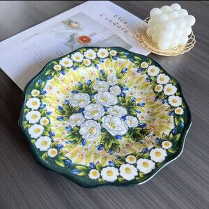 Decorative Ceramic Plate for Home Display